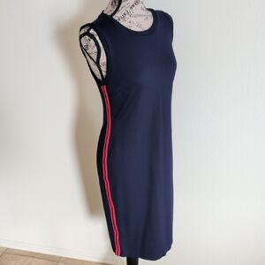 Lauren Ralph Lauren Navy Dress with Red Stripe